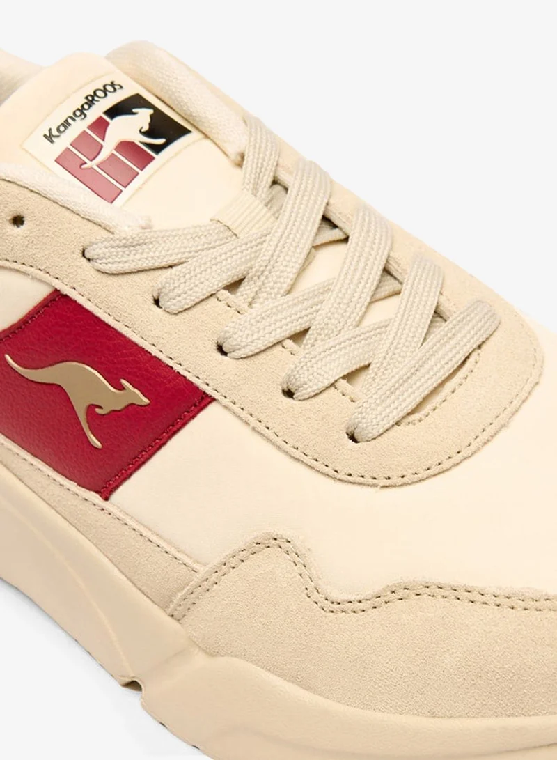 kangaROOS  Women's Panelled Sneakers with Lace-Up Closure for Women | Best Price UAE