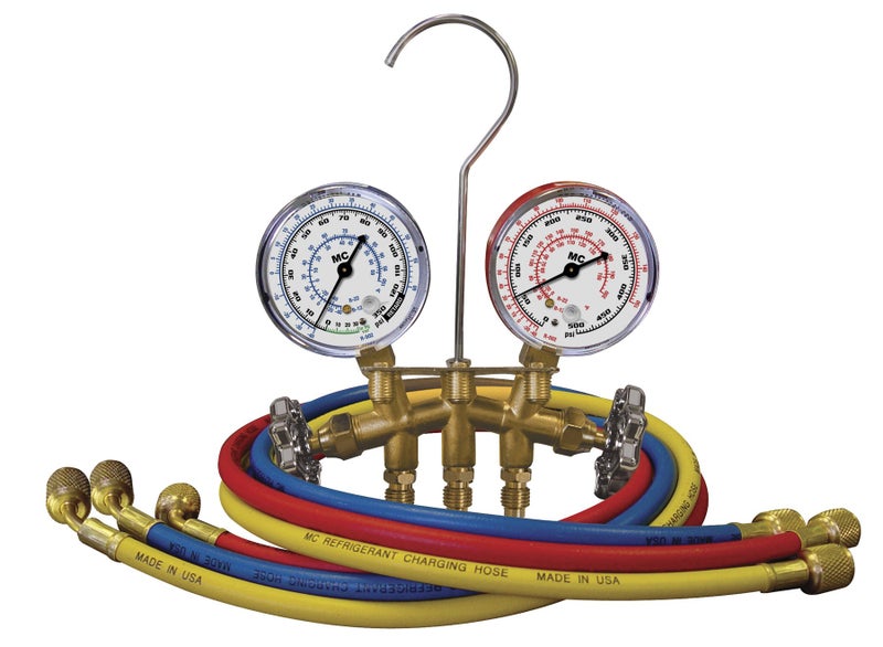 Mastercool (33661 Brass HVAC Gauge Set for R12/R22/R502 Refrigerant - Image 5