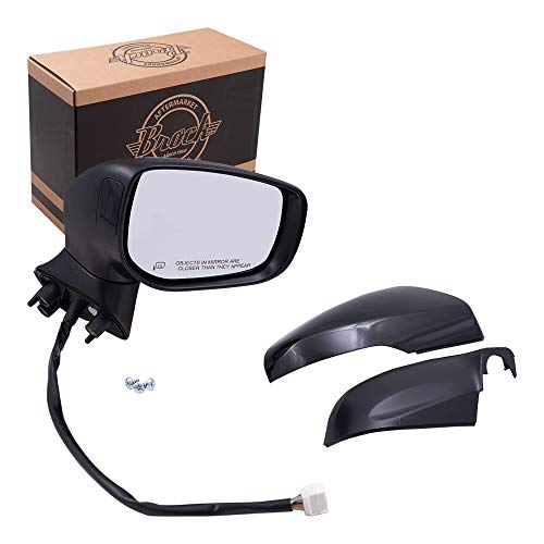 Brock Replacement Passenger Power Side Mirror Heated Signal Blind Spot Detection Compatible with 2018-2019 Outback Legacy - Image 1