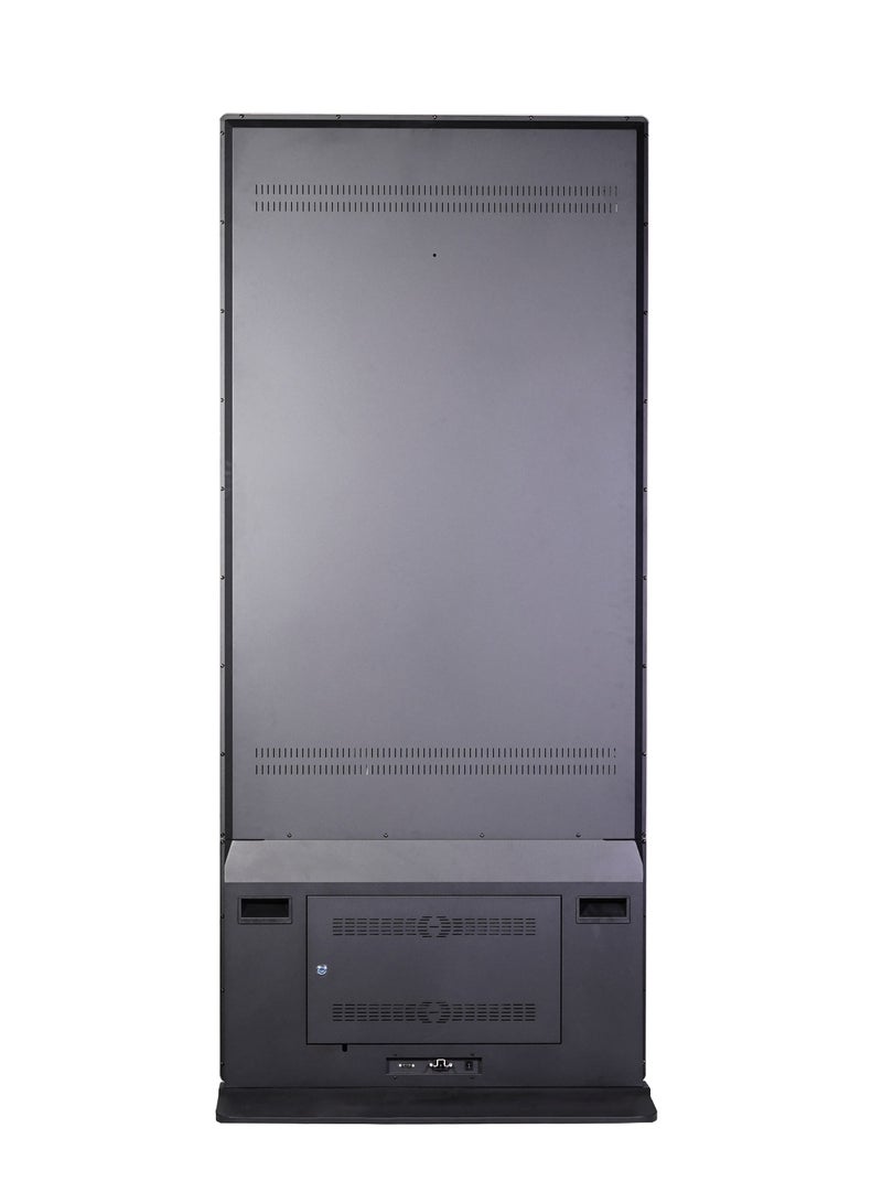qbit 55 Inch Non-Interactive qbit Floor Standing Digital Kiosk 4K UHD, Android 13 HDMI/USB Port, LAN, Wifi, Color Black- 1 Yr Warranty - Image 2