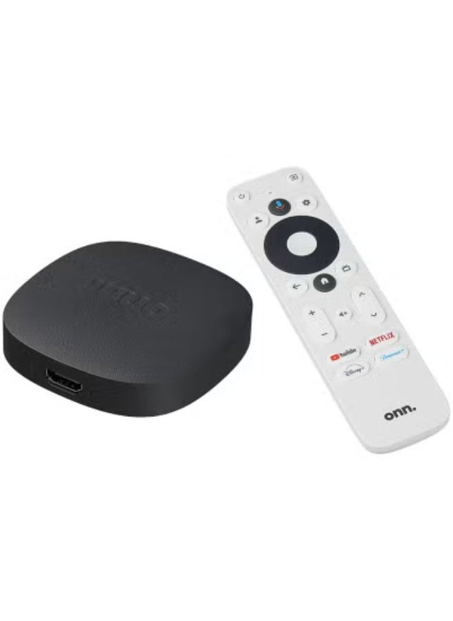 ONN - Google TV 4K UHD Streaming Box with Voice Remote – Ultra HD 4K Streaming Media Player with Built-in Google Assistant, Voice Search, HDMI Output & Access to YouTube, Netflix, Prime Video & More – Home Entertainment Upgrade - Image 1