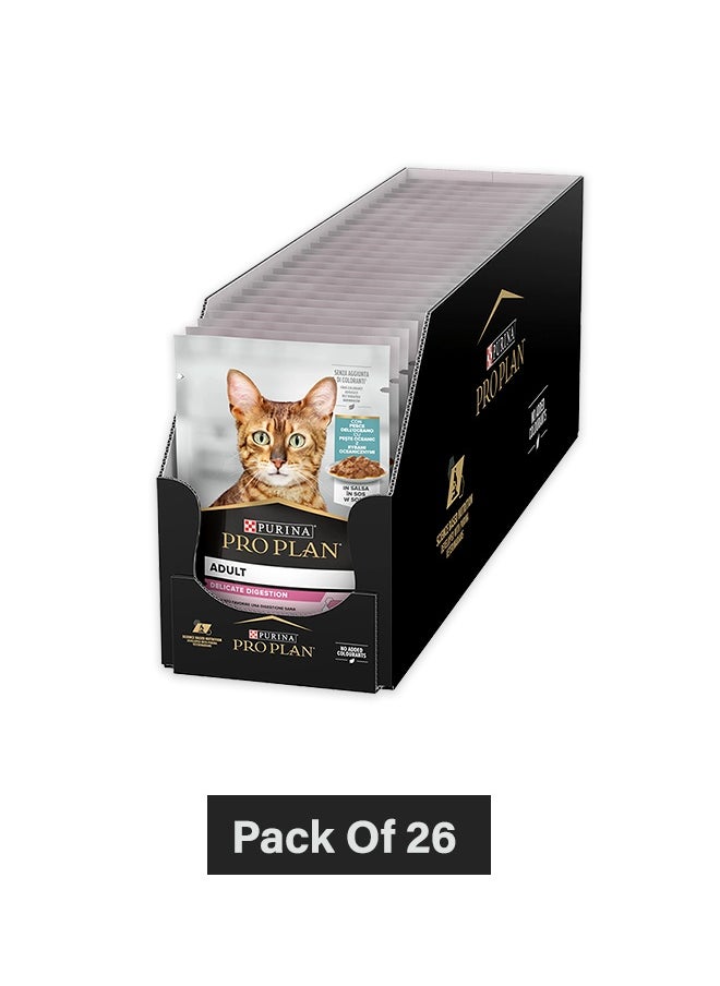 PURINA Pro Plan Delicate Digestion Adult Oceanfish Gravy - 85G (Pack Of 26)  - Image 1