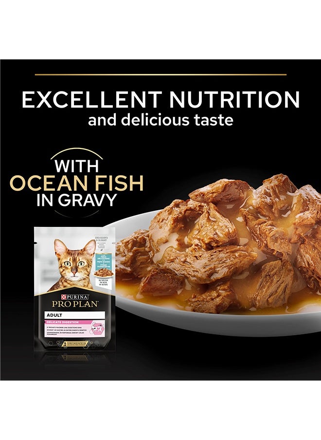 PURINA Pro Plan Delicate Digestion Adult Oceanfish Gravy - 85G (Pack Of 26)  - Image 3
