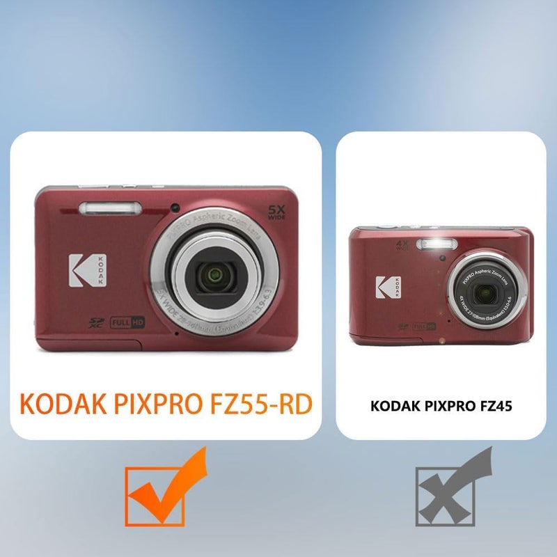 Tedubax Case for KODAK PIXPRO FZ55 Case  Soft Silicone for KODAK PIXPRO FZ55 - Anti-Scratch Slim Fit Lightweight Protective - pink - Image 2