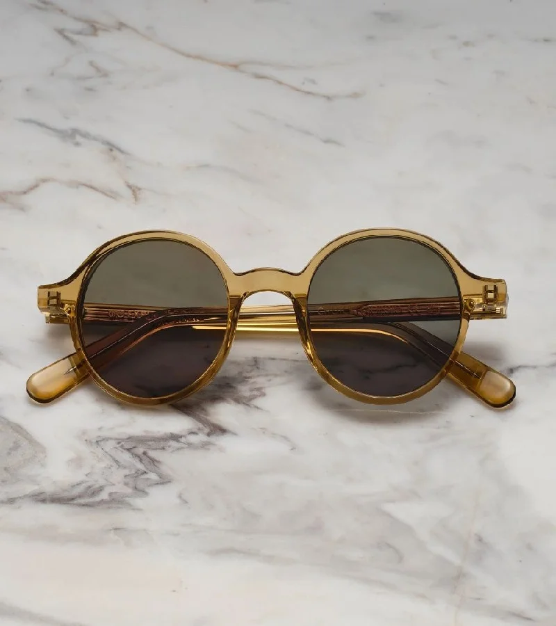 Explicit Poets Explicit Poets Unisex GIORGIO Champagne - Green Stylish Sunglasses, A12EP6