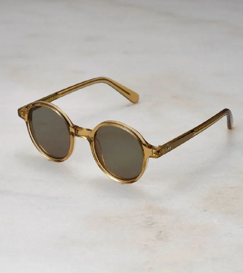 Explicit Poets Explicit Poets Unisex GIORGIO Champagne - Green Stylish Sunglasses, A12EP6