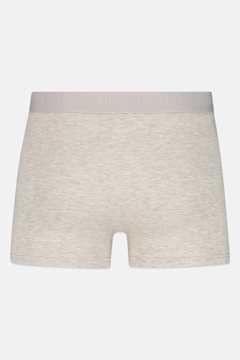 RBX Men 3 Pieces Brand Logo Trunks, Multicolor - Image 4