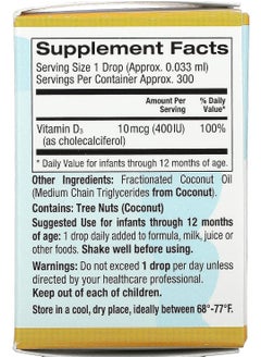 California Gold Nutrition Liquid Vitamin D3 Drops 400 Iu Dietary Supplement  - Image 5