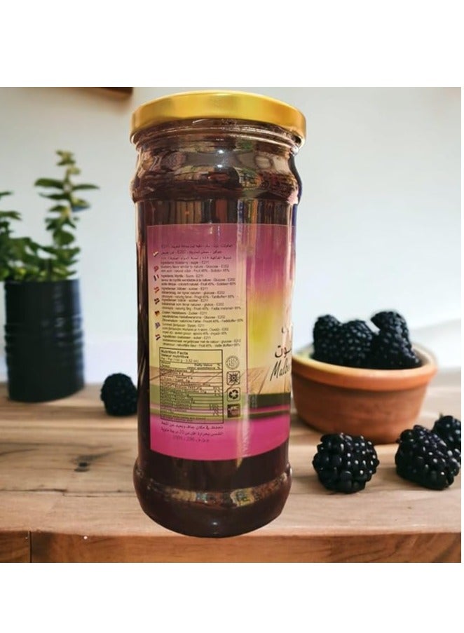 Nebras Natural Mulberry Jam with Whole Berries - 450 gm - Image 2