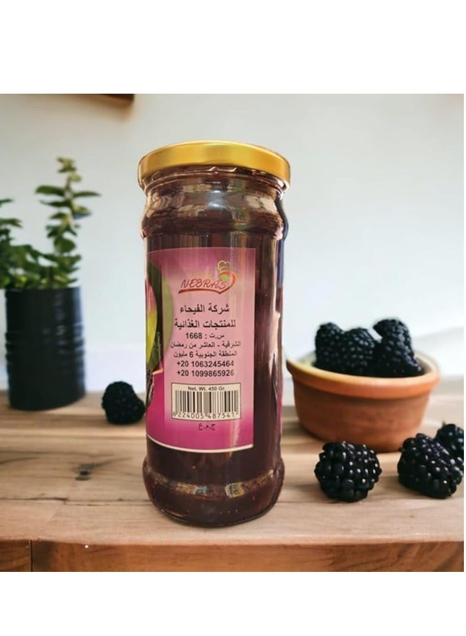 Nebras Natural Mulberry Jam with Whole Berries - 450 gm - Image 4
