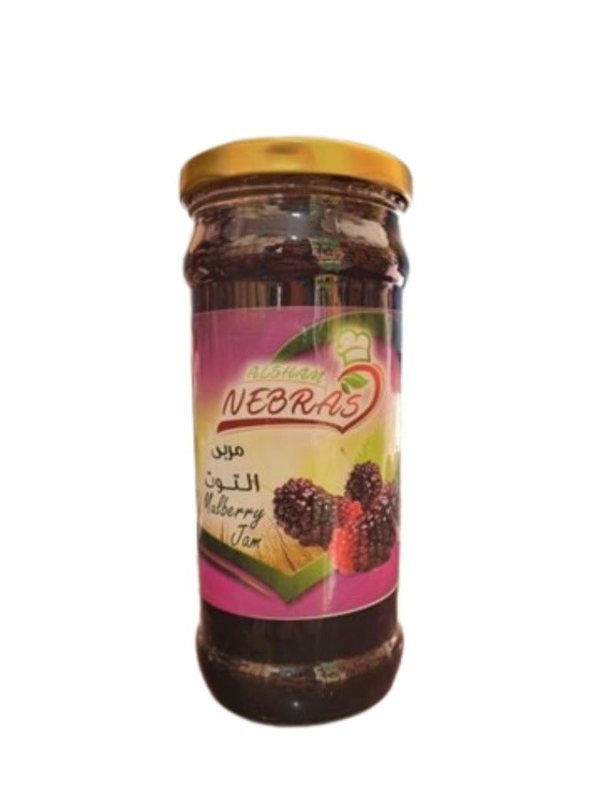 Nebras Natural Mulberry Jam with Whole Berries - 450 gm - Image 1