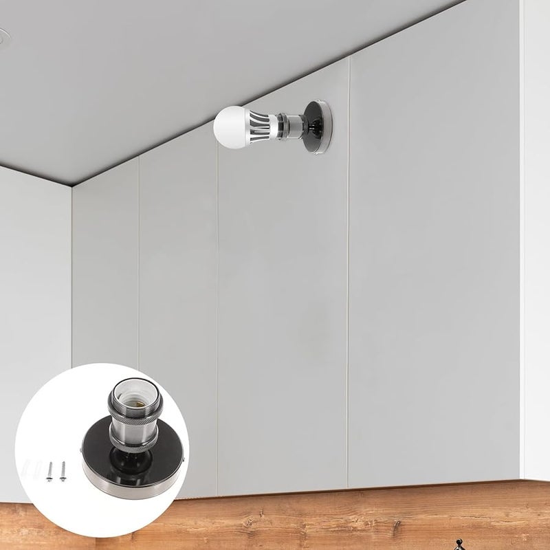 حامل مصباح ألومنيوم قديم كلاسيكي، مقبس ضوء السقف، محول قاعدة لولبية - Image 5