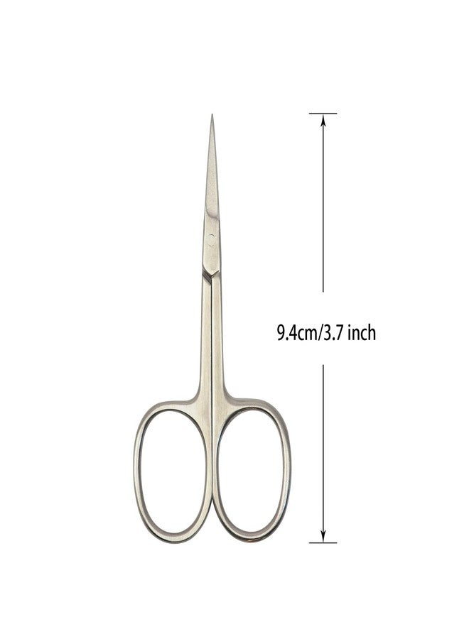 YTBYT Nail Scissors Cuticle Scissors Stainless Steel Straight Beauty Scissors for Facial Hair Nail Cuticle Removal (Straight Tip) - Image 2