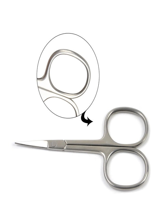 YTBYT Nail Scissors Cuticle Scissors Stainless Steel Straight Beauty Scissors for Facial Hair Nail Cuticle Removal (Straight Tip) - Image 4