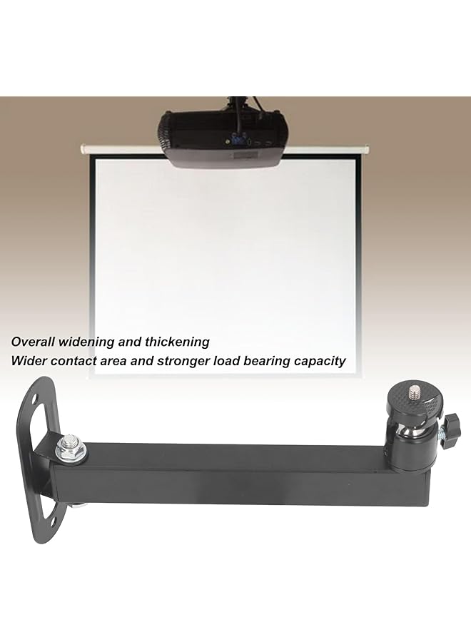 Projector Wall Mount Foldable Universal 1 4 Interface Adjustable Angle Strong Load Capacity 20Cm Bracket With 360° Rotation For Projector And Camera