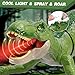 Sunrad Remote Control Dinosaur Toys for Kids 35 47 812 Year Old Electronic RC Robot Dinosaur with Spray  Light  Roar Realistic Walking TRex Toys Birthday Gifts for Boys GirlsGreen - Image 4