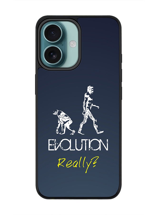 Stylizedd For iPhone 16 Case [Compatible with MagSafe] Slim Magnetic cover Phone Case iPhone 16 -Evolution Really (Grey) - Image 1