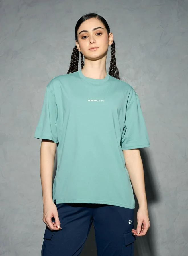 Technosport Technosport Solid Boxy Fit Short Sleeve T-Shirt