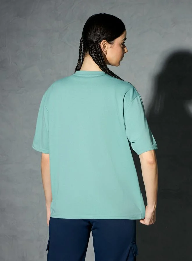 Technosport Technosport Solid Boxy Fit Short Sleeve T-Shirt