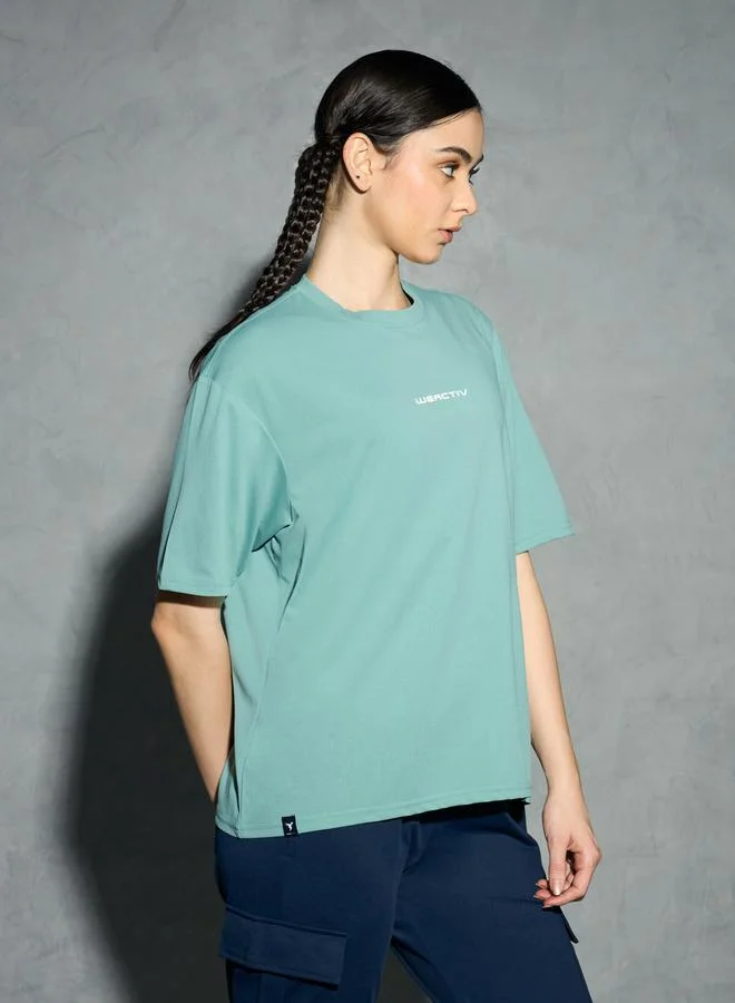 Technosport Technosport Solid Boxy Fit Short Sleeve T-Shirt