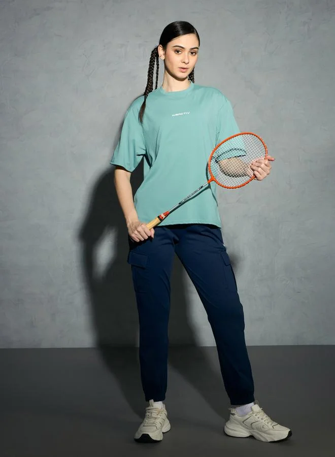 Technosport Technosport Solid Boxy Fit Short Sleeve T-Shirt
