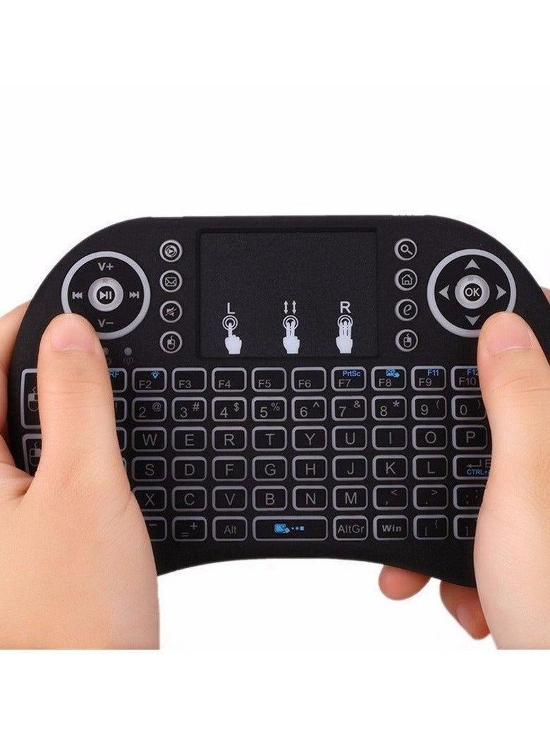 Viboton I8 Mini Wireless Keyboard 2.4G Air Mouse Remote Touchpad Use Dry Battery for Android TV Box PC Wireless Keyboard  - Image 2