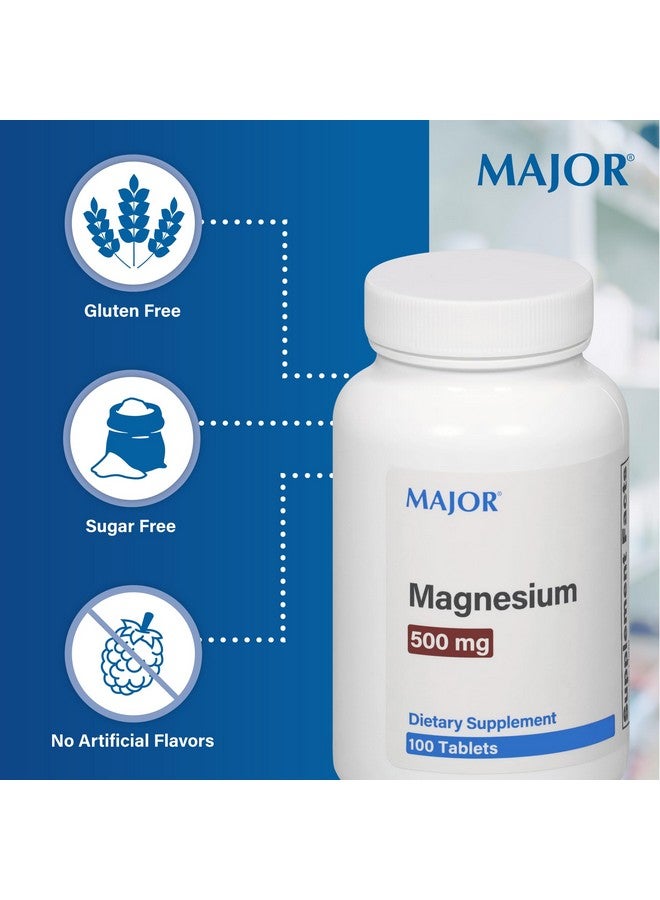 MAJOR ماغنيسيوم ماجور 500 ملغ - أقراص أكسيد الماغنيسيوم - مكمل غذائي - 100 حبة (عبوتان)  - Image 3
