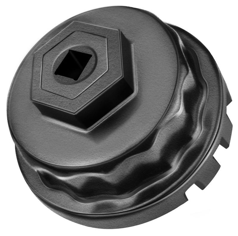 Ibetter Oil Filter Wrench for Toyota, Lexus, RAV4, Camry, Tundra, Highlander, Sienna and More - Oil Filter Cap Removal Tool for 2.5L to 5.7L Engines with 64mm Cartridge Style Oil Filter Housings - Image 1