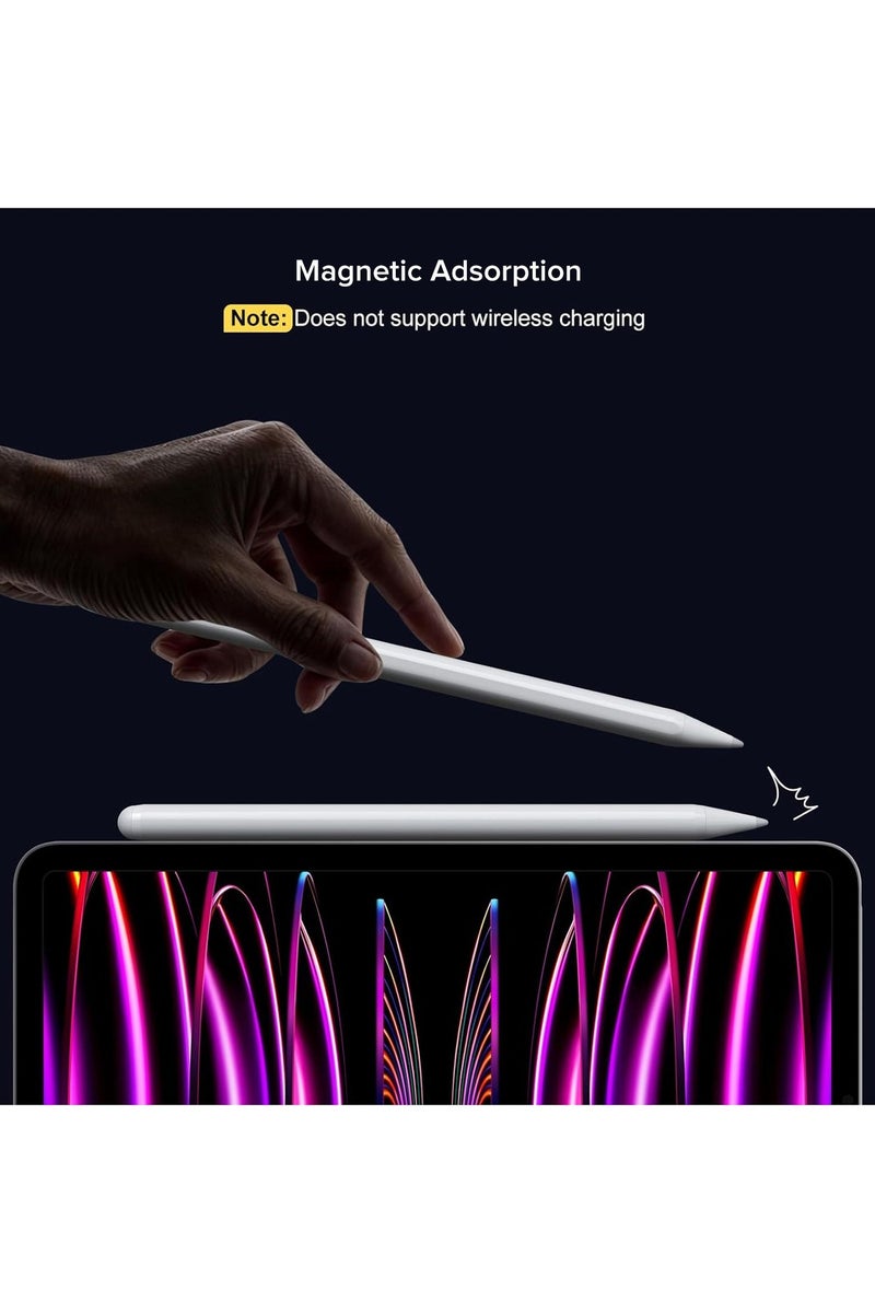 2025 Newest Stylus Pen for iPad(2018-2025)-13 Mins Fast Charge with Tilt Sensitivity & Palm Rejection for iPad 11/10/9/8/7/6th Gen, Air 7/6/5/4/3/M3/M2, Pro 13"/12.9"/11"/M4, Mini 7/6/5th - Image 4