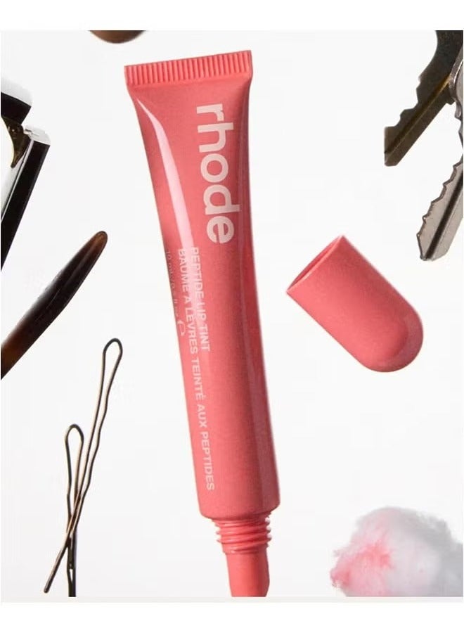 rhode Peptide Lip Tint, Lip Gloss Lip Balm Moisturizes Lips, Tinted Lipstick, Helps Lock Moisture for Fuller & Softer Lips 10ml (Peach Pit) - Image 2