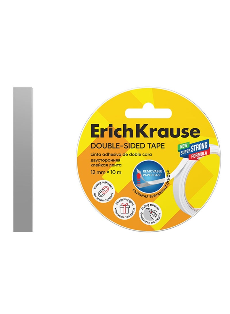ErichKrause شريط لاصق شفاف مزدوج الوجهين 12 مم × 10 متر - Image 2