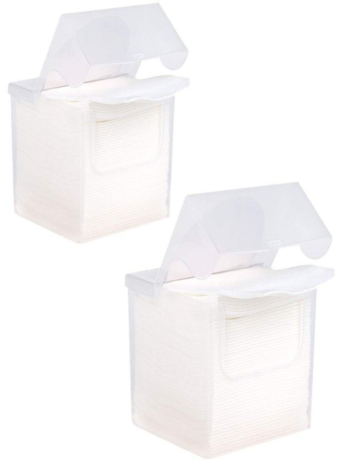 XICHEN 2 Box of 100 pcs Disposable Towel for Washing Face Cotton Pads Cosmetic Cotton Can be Wet and Dry - Image 1