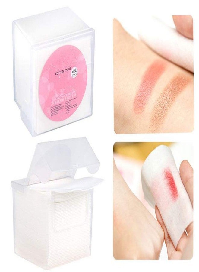 XICHEN 2 Box of 100 pcs Disposable Towel for Washing Face Cotton Pads Cosmetic Cotton Can be Wet and Dry - Image 4