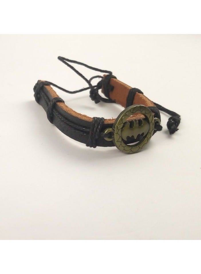 باتمان حظاظات رجالي أنيقة مصنوعة يدويا من أجود أنواع الجلد الطبيعي، مثالية للشباب الذين يبحثون عن إطلالة غير تقليدية - Image 1