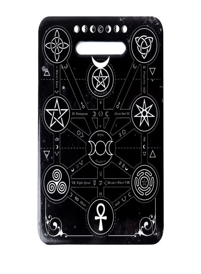 Alchemy of England Magic Symbols Cutting Board Black/White - Image 1