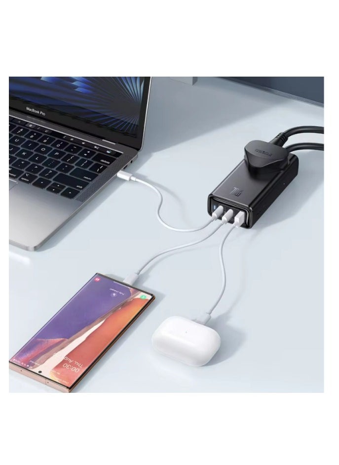 Mcdodo Mcdodo 4-In-1 70w Gan Surge Protection Power Strip CH-466 Black  - Image 3