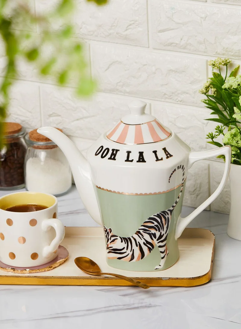 YVONNE ELLEN Ooh La La Tiger Teapot