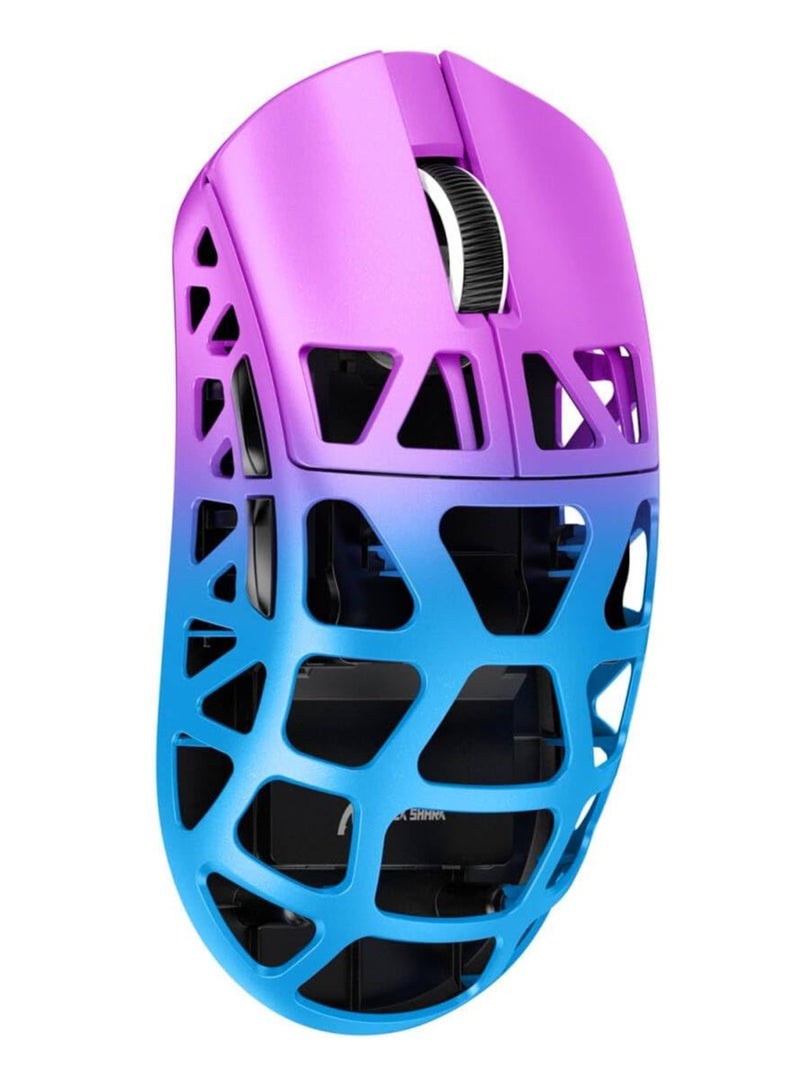 Attack Shark Superlight Magnesium Alloy Wireless Gaming Mouse R3 46g , BT/2.4Ghz/Wired Computer Mouse, 8000Hz Wireless Polling Rate, PAW3395 26K DPI Sensor, Programmable Mice, PC/Laptop/Mac (Purple & Blue)  - Image 2