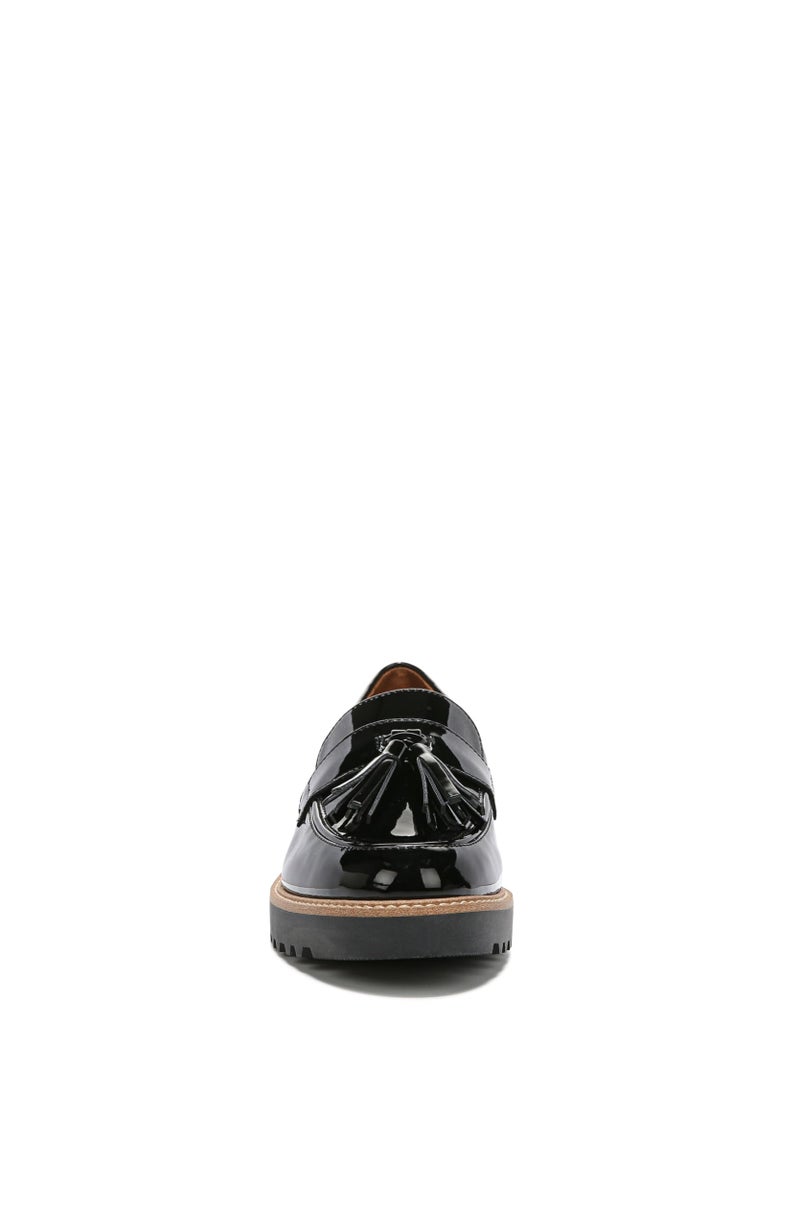 Franco Sarto Womens Carolynn Lug Sole Loafer with Tassel Detail, Black, 6 M - Image 5