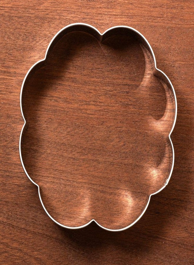 LILIAO Flower Cookie Cutter Scalloped Edge Sandwich Fondant Biscuit Cutter - 3.8 x 3.7 inch - Stainless Steel - Image 4