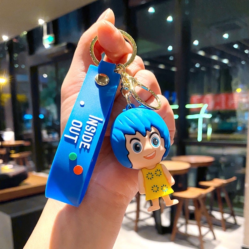 Inside Out Cartoon Keychain New Lele-headed agent team