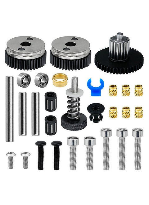 DIY HGX-LITE Extruder Parts Kit Replacement Accessory Compatible with CREALITY 3D Printers Ender-3/Ender-3 V2/CR-10/CR-10S Suitable for 1.75mm Filaments PLA/ABS/PETG/TPU/PP/PC/Nylon/PEEK/PEI