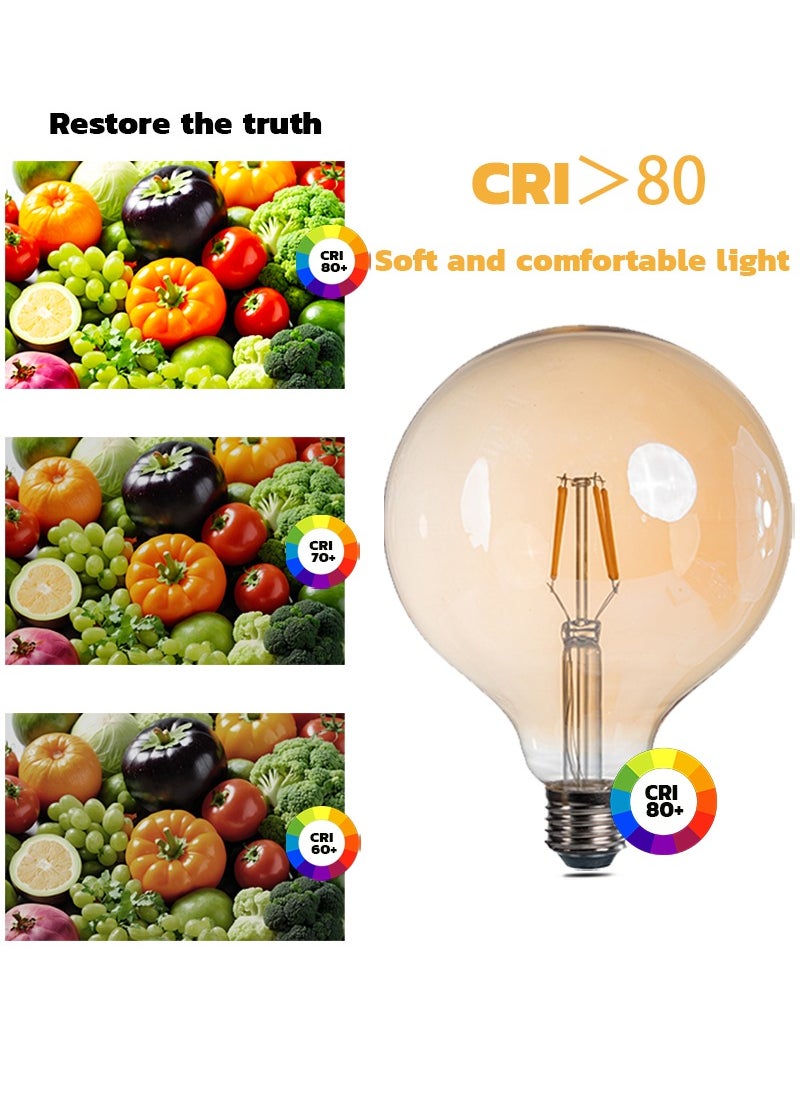 مودي لمبة LED اديسون فينتيج 8 وات ابيض دافئ 175X125 ملليمتر مجموعة 1قطع  - Image 5