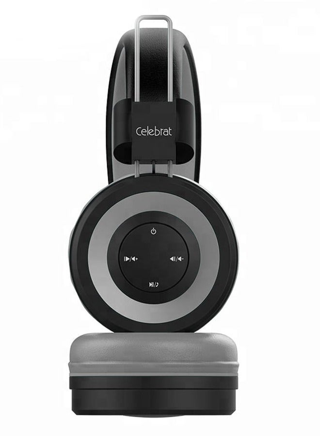 سليبرات سماعة رأس مزوّدة ببلوتوث تثبت على الأذن رمادي/ أسود - Image 3