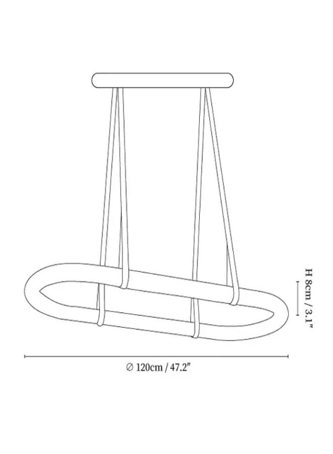 Marble Ring Chandelier  - Image 2