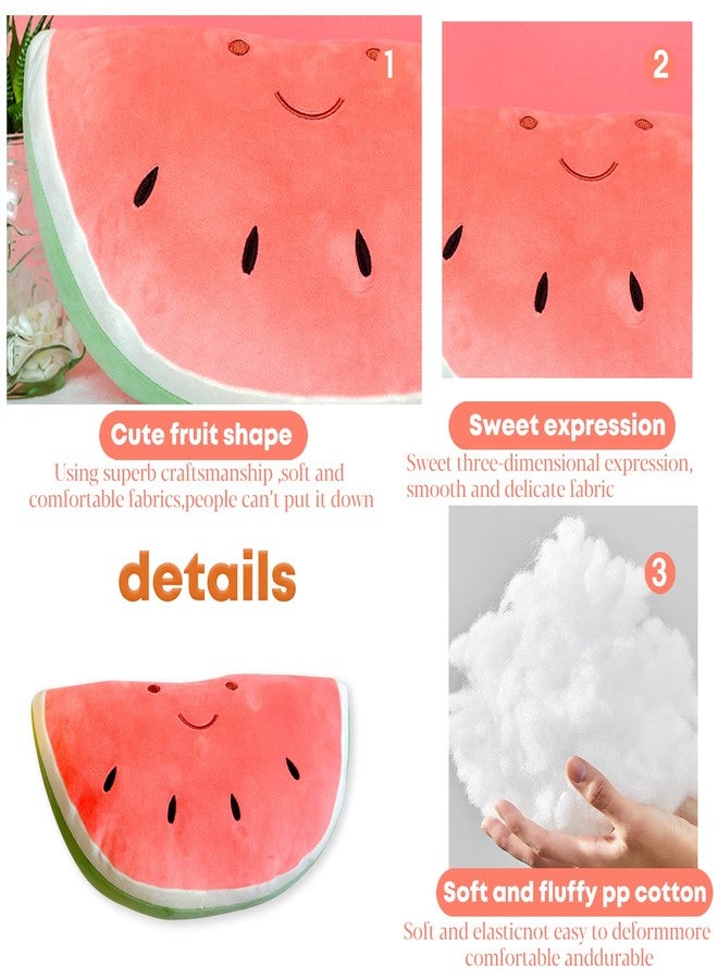 CHELEI2019 11.8" Watermelon Plush Pillow Soft Stuffed Fruit Plush Toy Gifts for Kids,Pink - Image 3