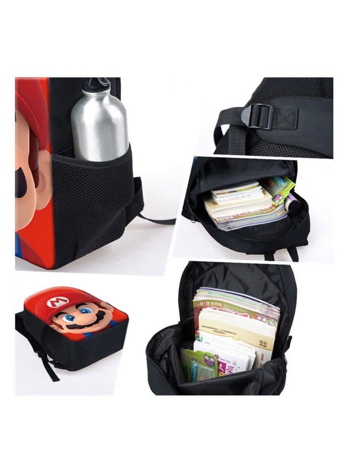 Generic - Hot-selling SONIC Sonic primary school student schoolbag three-piece set anime cartoon backpack shoulder bag pen bag,Style B - Three-piece Set - Sonic - Image 1