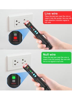 Generic Portable Non-contact Voltage Tester with Sound and Light Alarm, Dual Range AC 12V-1000V, Ideal for Wire Breakpoint Detection  - Image 5