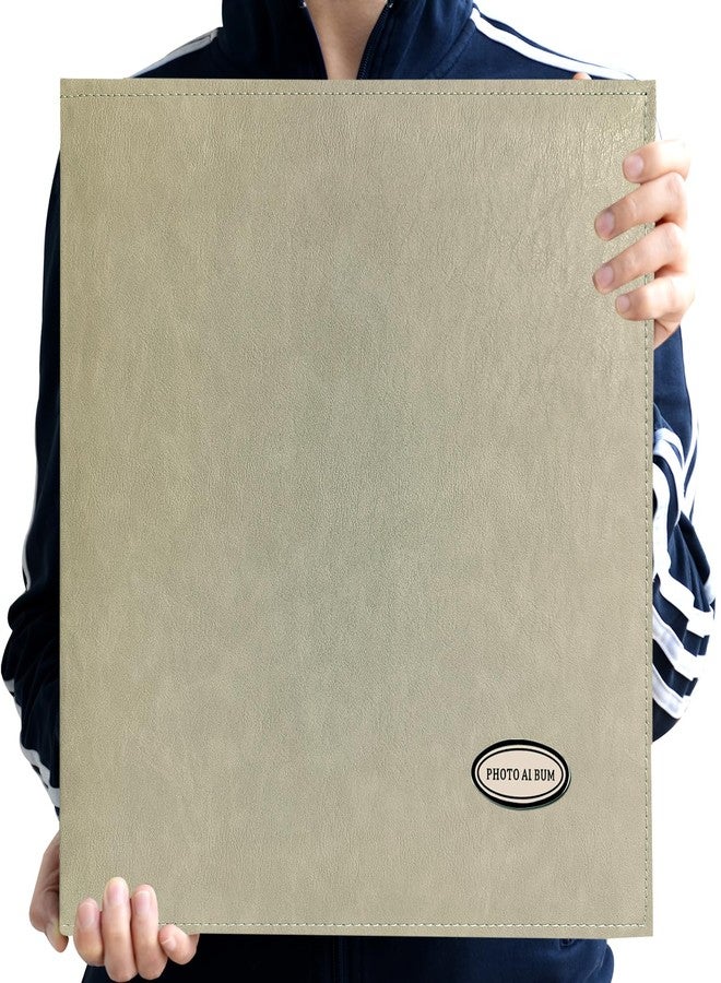 Zoview Self-Adhesive Photo Album, Dust-free, glue free and waterproof Scrapbook Album, Family album, Leather Cover, Hand Made DIY Albums Holds 3x5, 4x6, 5x7, 6x8,8x10 photos (Oatmeal, Large) - Image 2