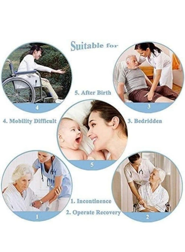 Disposable Underpads, Absorbent Incontinence Bed, Changing Mat For, Kids, Mothers, Elderly, Pets Underpads, Bed Protection 60x60 cm 20-Pieces - Image 4